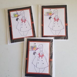 Set of 3 Handmade Cards - Italian Chief